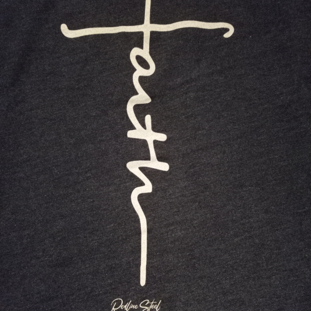 NWOT FAITH REDLINE STEEL EMBROIDERED SHIRT